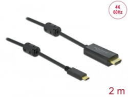 Delock aktív USB-C - HDMI kábel (DP Alt Mode) 4K60Hz 2m (85970) (85970)