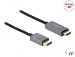 Delock DisplayPort 1.4 - HDMI kábel 4K, 60Hz (HDR) 1m (85928) (85928)