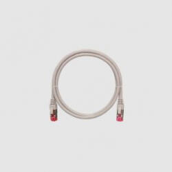 NIKOMAX Patch kábel S/FTP CAT6a LSOH, 0, 5m, szürke (NMC-PC4SA55B-005-C-GY) - aqua