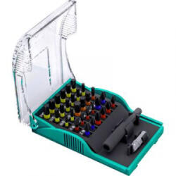 Heller 29347 1 Bit készlet 32 részes Kereszthornyú Phillips, Kereszthornyú Pozidriv, Egyeneshornyú, TORX, Belső hatlap Torsion Control