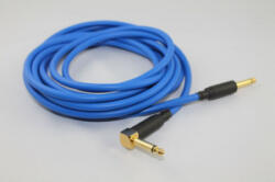 KáCsa Audió KáCsa KCE-GIT-GL3 6.3mm jack gitár kábel kék 3m (KCE-GIT-GL3)