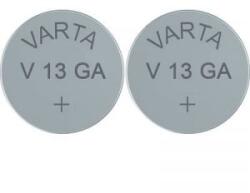 VARTA LR44 gombelem, alkáli mangán, 1, 5V, 125 mAh, 2 db, Varta AG13, V13GA, G13A, 13GA, PX76A, PX675A, 157, L1154 (4276101402)