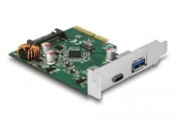 Delock 1x USB Type-C 1x USB Type-A port bővítő kártya PCIe (90299)