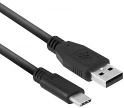ACT USB-A 3.2 Gen1 - USB-C adat- és töltőkábel 1m fekete (AC3020)