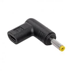 Akyga notebook töltő adapter USB Type-C / 4, 0 x 1, 7 mm (AK-ND-C04) (AK-ND-C04) - aqua