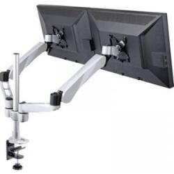 SpeaKa Professional 2-szeres monitor tartó, asztalra szerelhető, gáznyomásos technika, Grommet- és C csíptetővel, SpeaKa Professional Flex (SP-3947568)