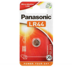 Panasonic gombelem (LR44L/1BP, 1.5V, alkáli) 1db / csomag (LR44L-1BP-PAN / LR44EL61B) - aqua