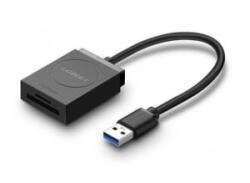 UGREEN CR127 kártyaolvasó (microSD / SD + fix USB-A kábel) fekete