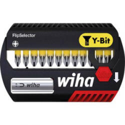 Wiha bitkészlet FlipSelector Y-bit 25 mm Pozidriv 13 db. 1/4 '' Wiha 41829 6, 3 mm (1/4) Hossz: 25 mm 1 készlet Bitek egy műanyag dobozban (41829)