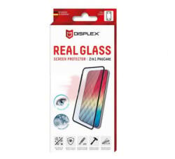 Displex képernyővédő üveg (3D full cover, íves, tok barát, karcálló, 10H) FEKETE [Samsung Galaxy S22 Plus 5G (SM-S906)] (01576)