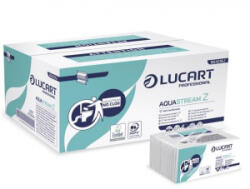 Lucart Aquastream kéztörlő Z hajtogatott fehér (864018) (864018)