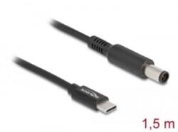 Delock Laptop töltőkábel USB Type-C apa - Dell 7, 4 x 5, 0 mm apa (87975)