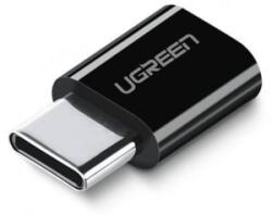 UGREEN US157 micro USB - USB-C adapter fekete (30391)