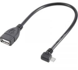 Renkforce OTG kábel, USB 2.0, mikro B dugó/A hüvely, 10 cm, Renkforce - aqua