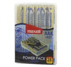 Maxell Alkáli AAA ceruza elem Power Pack (24db / csomag) /LR03/ visszazárható átlátszó műanyag doboz (790268.04.CN)
