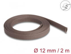 Delock rágcsálóbiztos fonott, nyújtható kábelharisnya 2m x 12mm barna (20898) (20898)
