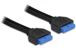 Delock 83124 20 tűs alaplapi USB 3.0 anya - anya kábel 45cm fekete