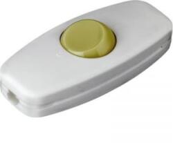 inter Bär 2 pólusú zsinórkapcsoló, 2 A 250 V/AC, fehér (5052-208.01)