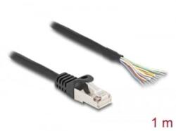 Delock RJ50 kábel apa - nyílt vezetékvég S/FTP 1 m fekete (80205) (80205)