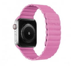  Utángyártott Apple Watch mágneses loop műbőr szíj 38/40/41mm rószaszín (69350)
