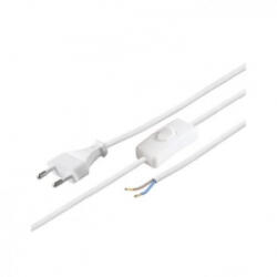 Somogyi Elektronic hálózati csatlakozókábel kapcsolóval 2m fehér (N 2K-2/WH)