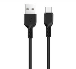 hoco. X20 adatkábel és töltő (USB - Type-C, gyorstöltés támogatás, 300cm, törésgátló) FEKETE (X20_TYPE-C_3M_B)
