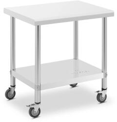 Royal Catering Banca de lucru pe roți - 60 x 80 cm - 135 kg capacitate de încărcare - Royal Catering RCAT-80/60-W (RCAT-80/60-W)