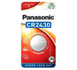 Panasonic gombelem (CR2430L, 3V, lítium) 1db / csomag (CR2430L-1BP-PAN / CR-2430EL/1B) - aqua