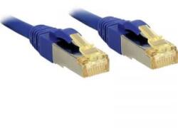 Lindy RJ45 Hálózat Csatlakozókábel CAT 6a S/FTP 5.00 m Kék Védővel LINDY