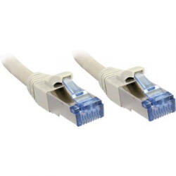 Lindy RJ45 Hálózat Csatlakozókábel CAT 6A S/FTP 10.00 m Szürke Védővel LINDY (47138)