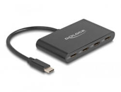Delock 4 portos USB 3.2 Gen 2 Type-C Hub (64129) (64129)