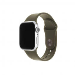 FIXED Apple Watch 38mm/40mm/41mm szilikon szíj szett olivazöld (FIXSST-436-OL)
