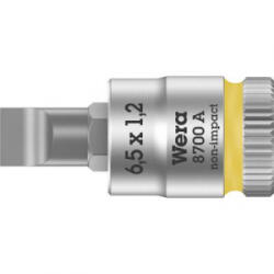 Wera 8700 A FL 05003322001 Egyeneshornyú Dugókulcs bit betét 6.5 mm 1/4 (6, 3 mm)
