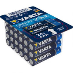 VARTA Mikroelem AAA, alkáli mangán, 1, 5V, 24 db, Varta High Energy LR03, AAA, LR3, AM4M8A, AM4, S - aqua