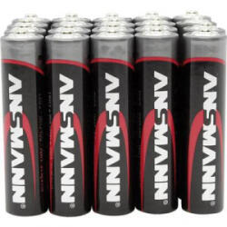 ANSMANN Mikroelem AAA, alkáli mangán, 1, 5V, 20 db, Ansmann Red-Line LR03, AAA, LR3, AM4M8A, AM4, S - aqua