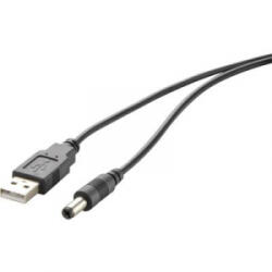 Renkforce USB tápkábel, 5 V DC 5, 5 mm-es dugóval, 1 m, Renkforce - aqua