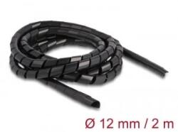 Delock spirál flexibilis kábelburkolat 2m x 12mm fekete (19015)