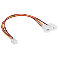 Akyga 3-pin / 2 x 3-pin ventilátor adapter (AK-CA-52) (AK-CA-52)