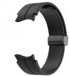 Cellect Samsung Watch 4/5 mágneses szilikon óraszíj 20mm fekete (CEL-STRAPWATCH4MA-BK)