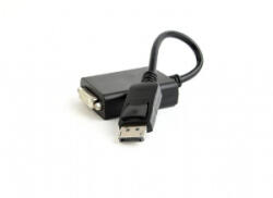 Gembird DisplayPort 1.2 -> DVI-D M/F adapter 10cmm fekete (A-DPM-DVIF-03)