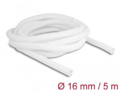 Delock fonott kábelharisnya önzáródó 5mx16mm fehér (20809) (20809)
