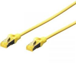 ASSMANN RJ45 Hálózat Csatlakozókábel CAT 6A S/FTP 0.50 m Sárga Halogénmentes, sodort érpár, Védővel, Lángálló Digitus