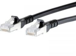 METZ CONNECT RJ45 Hálózati csatlakozókábel, CAT 6A S/FTP [1x RJ45 dugó - 1x RJ45 dugó] 3 m, fekete BTR Netcom (1308453000-E)