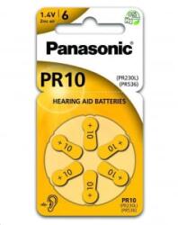 Panasonic 1.4V PR10L/6LB Cink-levegő hallókészülék elem (6db / csomag) (PR-230(10)/6LB) (PR-230(10)/6LB) - aqua
