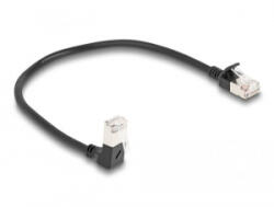 Delock RJ45 hálózati kábel Cat. 6A S/FTP 0, 2 m fekete (80303) (80303)