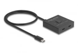 Delock USB 10 Gbps USB Type-C kapcsoló fekete (18911) (18911) - aqua