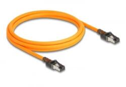 Delock RJ45 hálózati kábel USB Type-C porttal megtalálási, önazonosítási funkcióval Cat. 6A S/FTP 2 m narancssárga (80408)