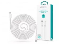 DEVIA Smart USB-C - Lightning adat- és töltőkábel 2m fehér (ST378805)