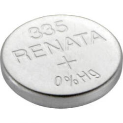 Renata 335 gombelem, ezüstoxid, 1, 55V, 6 mAh, Renata SR512SW, SR512, V335, D335, 622, 280-68, SB-AB, RW335, R335, GP335