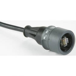 Bulgin RJ45 Hálózat Csatlakozókábel CAT 5e S/FTP 3.00 m Fekete Árnyékolt, PUR köpeny, Vízálló Bulgin (PXP6037/3M00)